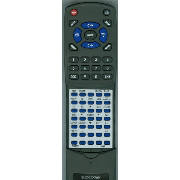 Replacement Remote for HAIER TV-5620-121, TV5620121, RTTV5620121, LE32B13200, LE39F2280, LE24C2380A, LE22C2380A, LE42F2280, LE22B13800, LE19B13200E,