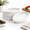 7.8 Inch for 6, variant on 10.5inch Porcelain Flat Modern Dinner Plates Set Of 6 White