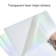 thumbnail image 4 of Papel Adhesivo Holográfico, Papel Adhesivo Multiusos Para Impresora, 20 Hojas Para Impresora De Inyección De Tinta, 4 of 7