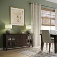 thumbnail image 5 of Simpli Home Artisan 60 inch Wide Solid Wood Contemporary Large Sideboard Buffet in Dark Chestnut Brown, 5 of 13