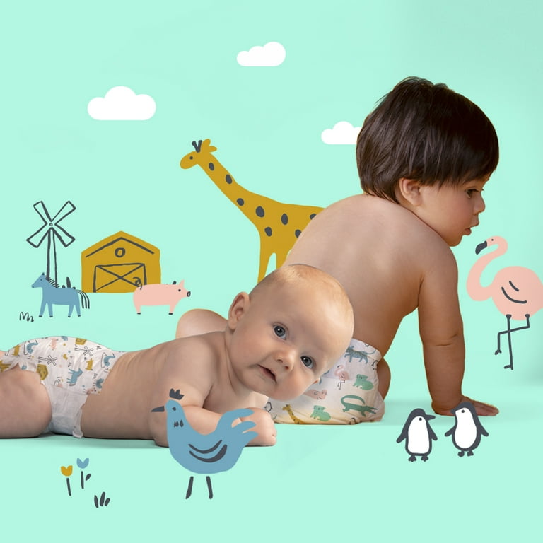 Hello Bello Diapers Free Range Animal Crackers Size 1 35ct