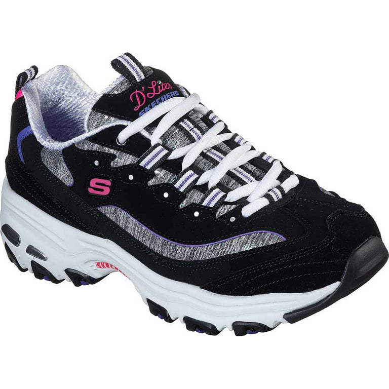 apretón plataforma Ilustrar Skechers D'Lites Sparkling Rain Sneakers (Women) - Walmart.com