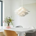 thumbnail image 3 of Lotus design puzzle lamp - DIY assembly lighting lampshade - Living room bedroom flower decoration light - Suspension or floor lamp - white, 3 of 5
