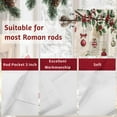 thumbnail image 7 of Christmas Trees Valances for Windows, 54 x 18in, Xmas Trees Balls Berry Winter Snowflakes Newspaper Rod Pocket Kitchen Valance Curtain Light Filtering Window Treatments for Living Room Bedroom, 7 of 7