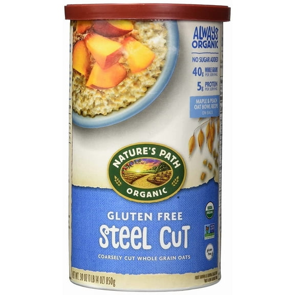 Nature's Path Organic Gluten Free Oats Steel Cut 30 oz Pack of 2
