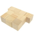 thumbnail image 3 of EXHUMKY 10Pcs Small Wood Blocks For Crafts Khaki 6x6x6in Diy Wood Cube Makers, 3 of 8