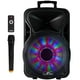 thumbnail image 1 of beFree Sound Altavoz PA portátil para fiestas con Bluetooth, recargable, de 12 pulgadas, 2500 vatios, con luces iluminadoras, negro, altavoz portátil BFS-12, 1 of 5