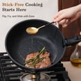 thumbnail image 3 of Soday 15 Pcs Pots and Pans Set Removable Handle Cookware Cooking Nonstick Cookware Oven Safe, Black, 3 of 8