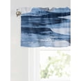 thumbnail image 6 of Valances for Windows Abstract Mottled Theme Rod Pocket Cafe Window Treatments Valance Curtains for Kitchen Bathroom Laundry Basement Windows 60"x18", 6 of 9