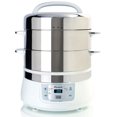 thumbnail image 1 of Euro Cuisine Stainless Steel 2-Tier Electric Steamer, FS2500, 1 of 4