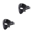 thumbnail image 4 of Wisewang Wide Application Half Face Mask For Various Occasions Half Face Masquerade Masks Made With Plastic Black 2Set, 4 of 6