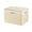 Beige, variant on HOARBOEG Handwoven Rattan Storage Basket with Lid & Liner, Stackable Wicker Organizer Bin for Bathroom Shelves Closet, Decorative Woven Box, 12.2x8.3x6.3in Coffee