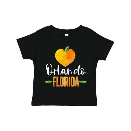 

Inktastic Orlando Florida Orange in Heart Gift Toddler Boy or Toddler Girl T-Shirt