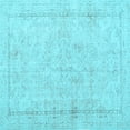 thumbnail image 1 of Ahgly Company Indoor Square Persian Light Blue Traditional Area Rugs, 3' Square, 1 of 4