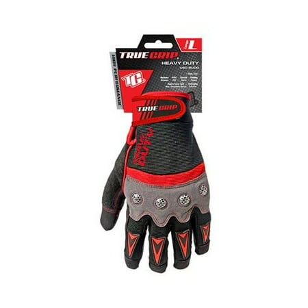 Big Time Products 9893-23 High-Performance Work Gloves, Touchscreen Compatible, Red, Gray & Black,
