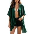 thumbnail image 7 of Umfun Textured Open Front Kimono Cardigan for Women - Lightweight Short Sleeve Cover Up with Loose Fit for Beach Vacation & Casual Daily Wear, 7 of 7