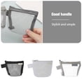 thumbnail image 4 of Yuarrent Bolsa de almacenamiento de malla de nailon transparente y transpirable portátil, Clips de papel, abrazaderas para monedas, organizador, bolsa Almacenamiento y organización del hogar Blanco Yuarrent HA083694-02, 4 of 6
