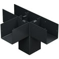 thumbnail image 2 of Simpson Strong-Tie SAGE-T66-KT1 Outdoor Accents Sage System Black Powder-Coated Middle T Connector for 6x6 Lumber with Included Color-Matched Connector Screws Each, 2 of 8