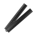 thumbnail image 3 of Uxcell Folding Straight Ruler 30cm Metric Aluminum Alloy Protractor Foldable Angle Ruler Black, 3 of 7