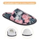 thumbnail image 3 of Fotbe Rose Flowers Pantuflas Peludas para Mujer con Estampado, Zapatillas de Peluche, Zapatos de Invierno para Casa, Uso Interior y Exterior-Large, 3 of 8