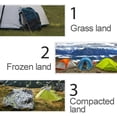 thumbnail image 4 of Ficarrico Paquete de 12 estacas para tienda de campaña: tienda de campaña al aire libre, cortina de cielo, clavo de tierra, aleación de aluminio, camping, camping, clavo de tienda de tres filos en, 4 of 5