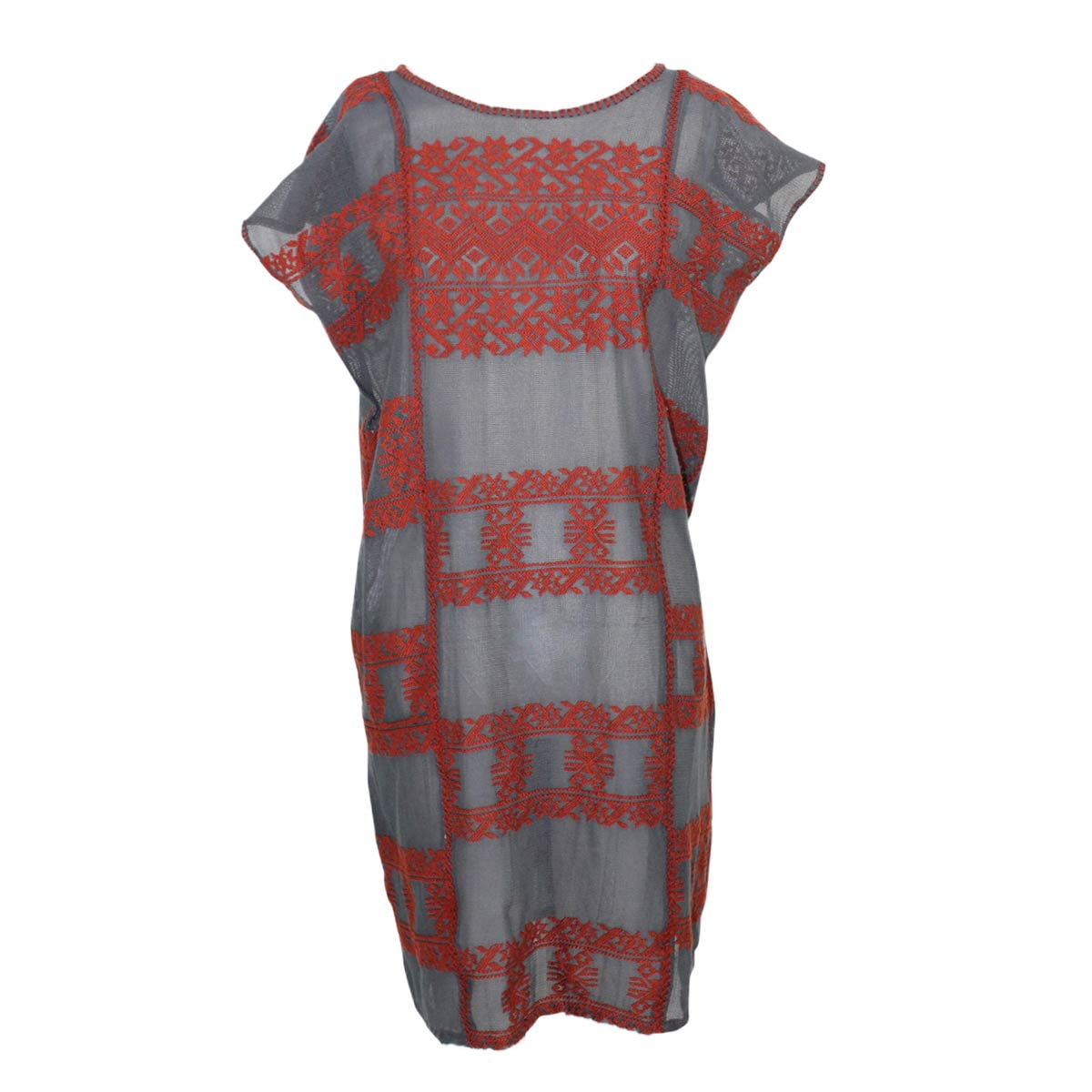 Uncle Frank Uncle Frank Womens Embroidered Short Sleeve Dress Extra
