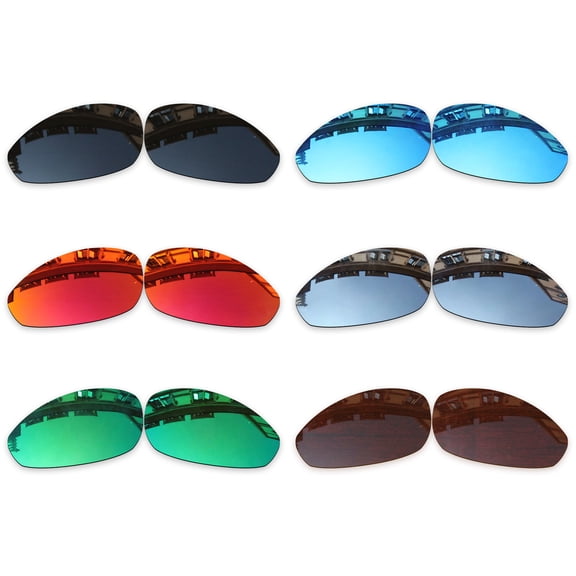 Vonxyz 6 Pack Polarized Replacement Lenses for Oakley Straight Jacket 2007 Sunglasses