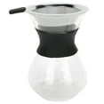 thumbnail image 4 of Stainless Steel Filter Pour Over Coffee Maker Set, Borosilicate Glass Manual Drip Pot with Silicone Drip Port and Reusable Mesh Filter, Coffee Accessory for Coffee Lovers, 4 of 7