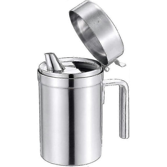 Oil Bottle Stainless Steel Olive Oil Dispensers,acsergery 550ml Oil Can Dispenser Pot Leak