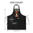thumbnail image 5 of 2 Pack Adjustable Bib Apron with Cartoon Bear & Red Umbrella Design 2 Pockets Perfect for Cooking & Chef Use for Men & Women, 5 of 6