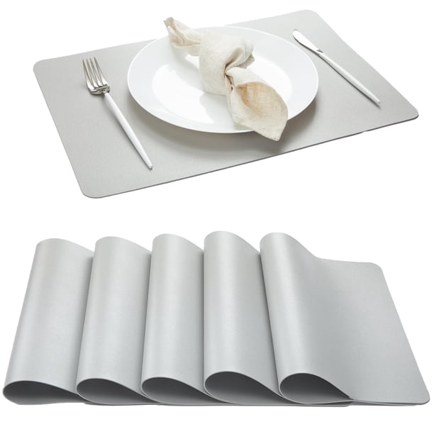Juego de 6 manteles Individuales, de Piel sintética Lavable en, Resistente al Calor para decoración de Halloween, decoración de Mesa de Cocina, Comedor, manteles Impermeables