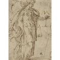 thumbnail image 3 of Parmigianino 18x24 Black Modern Framed Museum Art Print Titled - Justice Holding Scales (1503-40), 3 of 5