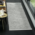 thumbnail image 2 of SAFAVIEH Montauk Crystal Geometric Cotton Runner Rug, Black/Ivory, 2'3" x 8', 2 of 9