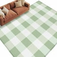 thumbnail image 3 of Sage Green Buffalo Check 5x8 Area Rugs, Farmhouse Plaid Modern Geometric Non-Skid Rubber Backing Large Rectangle Rugs - Living Room Bedroom Home Office, Indoor Floor Mat Carpets Washable Rug, 3 of 9