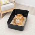 thumbnail image 5 of Black Small Cat Litter Box For Cats Under 8 Lbs, Modern Minimalist Design, 5 of 7