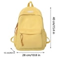 thumbnail image 3 of Large Capacity Simple Backpack for Female and Male Students - Casual Daypacks with Eight Color Options, Ideal for Junior High School, High School, and College Students, Durable and Comfortable School, 3 of 5