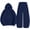 Navy, variant on ShomPort Sweatsuit for Women Fall 2 Piece Outfits Long Sleeve Hoodie Sweatshirts and Wide Leg Joggers Tracksuit Sets