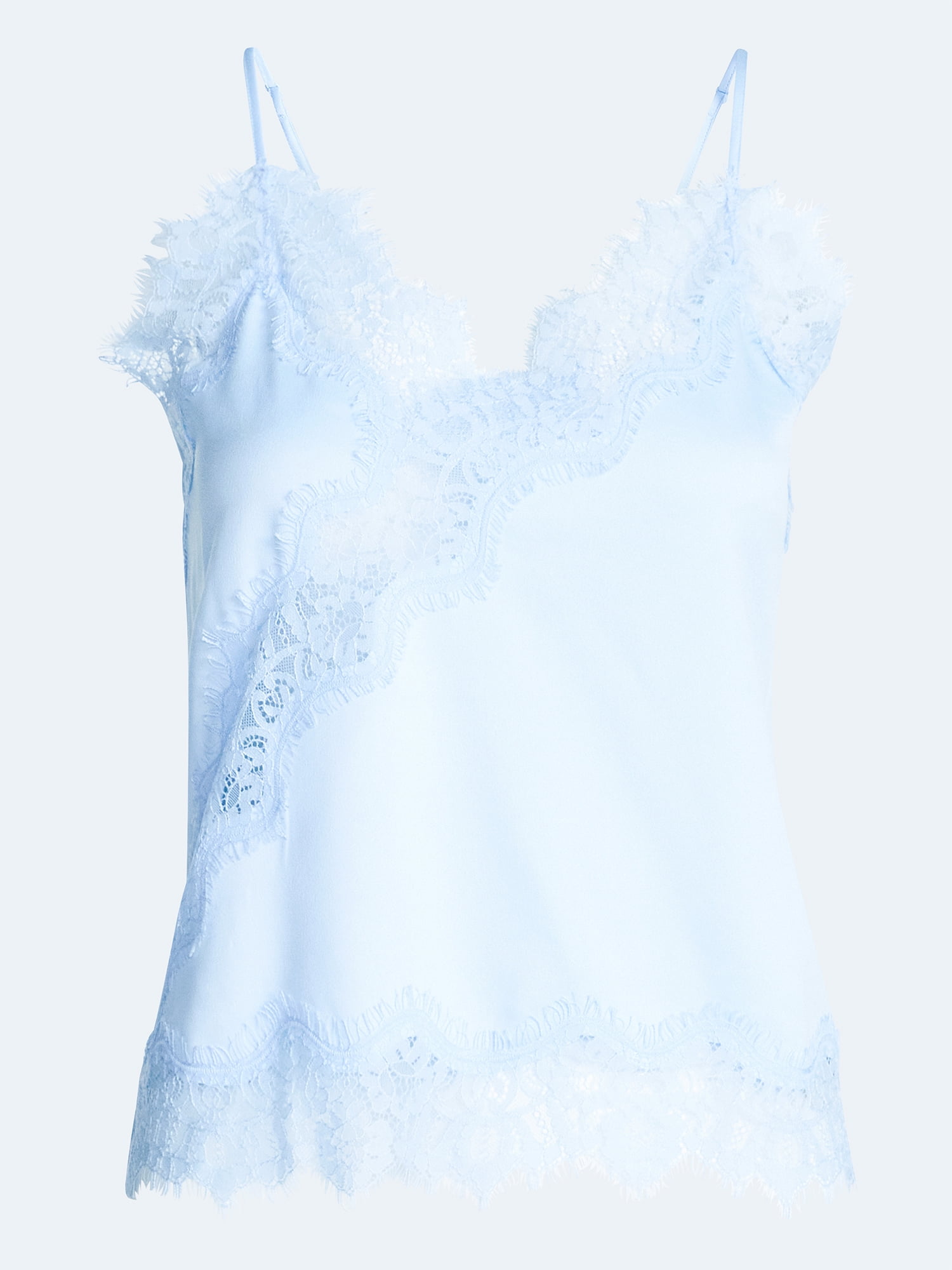 Devil Wears Prada Scoop Collection Women's Lace Trim Blouse, Sizes XS-XXL