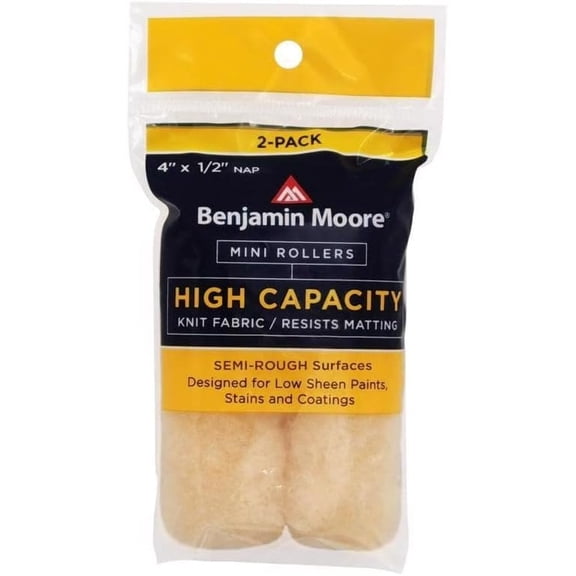 Benjamin Moore Wool 4 in. W X 1/2 in. Mini Roller 2 pk