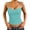 Light Blue, variant on Black Women's Shelf Bra Camisole Tops Ribbed Polyester,Spandex Workout Tops Padded Yoga Shirts Gym Athletic Sleeveless Camisole Women's Tank Tops L
