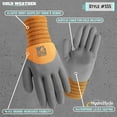 thumbnail image 2 of Guantes de trabajo con agarre térmico para invierno con revestimiento de látex Wells Lamont L, 2 of 5