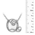 thumbnail image 6 of SuperJeweler Q Initial Necklace in White Gold With 7 Diamonds, Serif Style, With Free 18 inch Cable Chain, for Women, 6 of 7