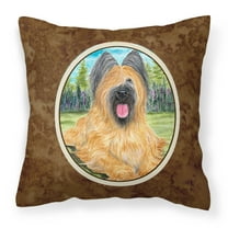 Carolines Treasures SS8035PW1414 Briard Fabric Decorative Pillow, 14Hx14W, multicolor