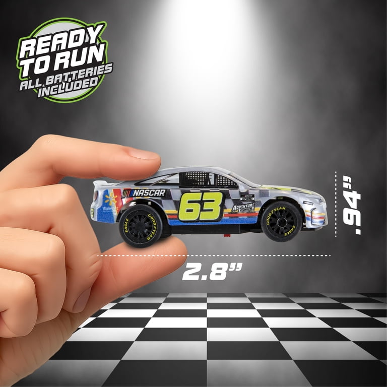 Adventure Force (1:64) Radio Control NASCAR Nano Racer Silver