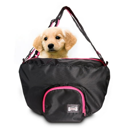 Portable Waterproof Cat Dog Carrier Shoulder Bag Black DOGLEMI Authorized