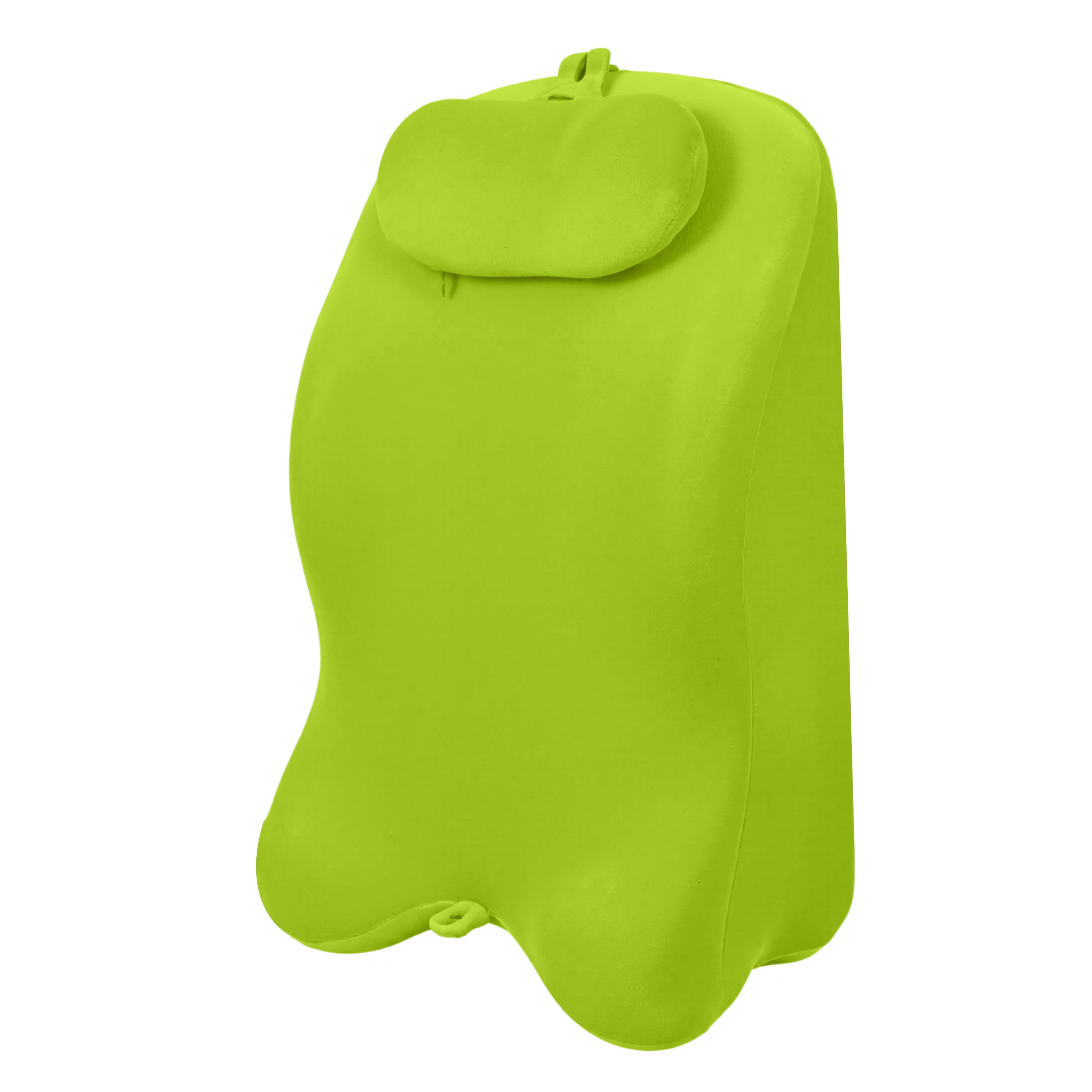 Ergonomic Contoured Bed Pillow for Neck, Back, and Leg Support, Green, 23.6 x 14.1 x 9 in