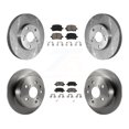 thumbnail image 1 of CMX Front Rear Disc Brake Rotors and Ceramic Pads Kit for Car Toyota Camry Solara K8C-100834, 1 of 11