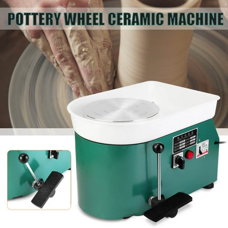 USA 110V 25CM Electric Hand & Foot Pottery Wheel Machine Ceramic Work Clay
