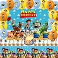 thumbnail image 2 of Juego de globos de Decoración de cumpleaños de Toy Story para niños de Disney, Woody, Fondo de feliz cumpleaños, suministros de fiesta de Baby Shower, vajilla de papel, 2 of 4