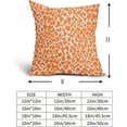 thumbnail image 5 of Orange Cheetah Throw Pillow Covers 18X18 Inches Set of 2 Leopard Decorative Pillow Cases Animal Wildlife Pillow Cover with Zipper Home Decor for Sofa Couch Housewarming Gift Bed Porch Outdoor, 5 of 6